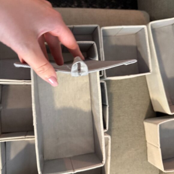 SET: Collapsible Fabric Drawer Organizers - Brightroom™ Grey - Picture 10 of 11